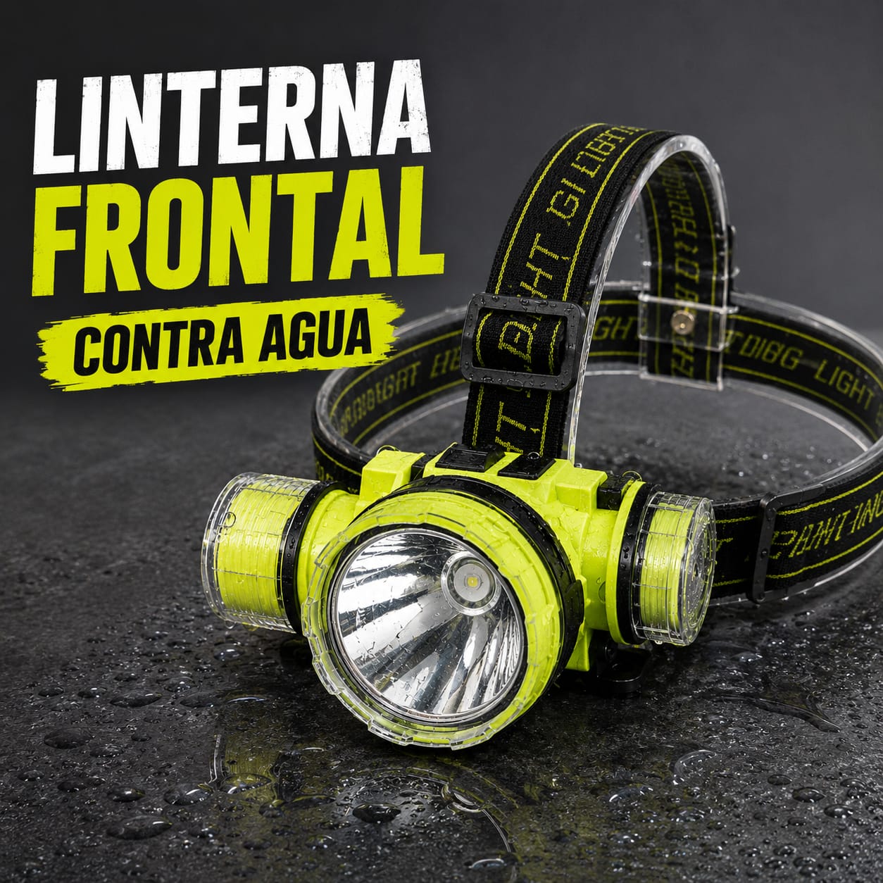 Linterna sumergible frontal